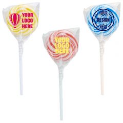 Swirl Lollipop With Round Label