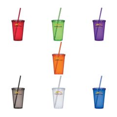 Translucent Colorful Single Walled Tumbler
