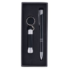 Tres-Chic/Chroma - Metal Pen & Flashlight Gift Set