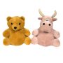 10 Inch Bear/Tan Bull Reversible Puppet