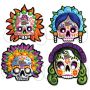 12 Inch Custom Printed Paper-Stock Day Of The Dead Masks