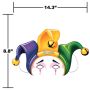 12 Inch Custom Printed Paper Stock Mardi Gras Mask