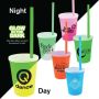 12 Oz Nite Glow Stadium Cup/Straw/Lid Set