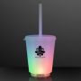 12 Oz Short Tumbler Light Up Cup With Lid & Straw