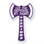 16 Inch  X 10 Inch  Double Axe Shape Rally Sign