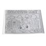 18 Inch X 12 Inch Badge Satin Coloring Mat - Sublimation