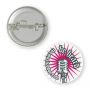 1 1/4 Inch  Round Button 1-Piece W/Safety Pin