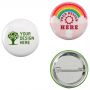 1 3/4 Inch  Round Button 1-Piece W/Safety Pin