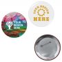 2 1/4 Inch  Round Button 1-Piece W/Safety Pin