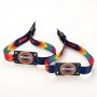 3/5 Inch W Sublimated Polyester Wristband W/ Beadcard
