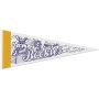 4 Inch X 10 Inch Color-Me Pennant