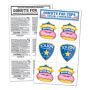 4 Inch X 7 Inch Custom Tear & Share Temporary Tattoo Sheet