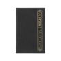 5 1/4 Inch X 8 1/4 Inch Black/Gold Leatherette Sketch Book