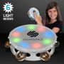 5 Inch Light Up Round Tambourine Toy