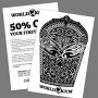 5 Inch X 7 Inch Custom Classic Temporary Tattoos