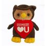 6 Inch Lil' Owl With Bandana and One Color Imprint