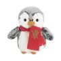 6 Inch Mini Pom Penguin With Scarf and One Color Imprint