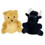 7 Inch Bear/Black Bull Reversible Puppet