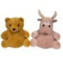 7 Inch Bear/Tan Bull Reversible Puppet