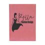 7 Inch X 9 3/4 Inch Pink Leatherette Sketch Book