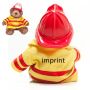 8 Inch Fireman Bear With One Color Imprint
