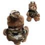 8 Inch Marine-Desert Camo Bear With One Color Imprint