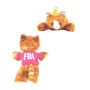 8 Inch Molly Tabby Cat With T-Shirt and One Color Imprint