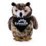 8 Inch Osmond Owl With Bandana and One Color Imprint