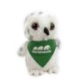 8 Inch Snowy Owl With Bandana One Color Imprint