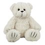 8 Inch White Curly Bear