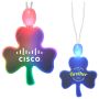 Acrylic Big Shamrock Shape Necklace With LED
