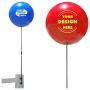 Balloonbobber Short Pole Kit W/ Screw Brackets