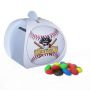 Baseball Paper Bank With Mini Bag Of M&ms
