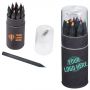 Blackwood 12-Piece Colored Pencil Set In Tube With Sharpener