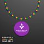 Breakaway Beads For Mardi Gras With Purple Medallion
