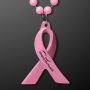 Breast Cancer Awareness Pink Ribbon Beads No Light