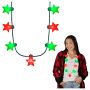 Christmas Stars Light Up String Necklace