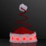 Coil Spring Santa Hat With LED Snowflakes