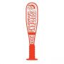 Corrugated Plastic Baseball Bat Shape Rally Hand Sign