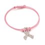 Crystal Breast Cancer Awareness Pink Ribbon Bracelet