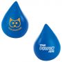 Custom Blue Water Drop Stress Reliever