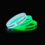 Custom Printed Glow In The Dark Silicone Wristbands