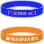 Custom Printed Glow In The Dark Silicone Wristbands