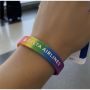 Custom Rainbow Silicone Bracelet - Full Color