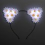 Daisy Flower Cat Ears, Light Up Headband