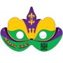 Digital Mardi Gras Mask With Elastic Band