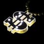 Dollar Sign Light Up Necklace