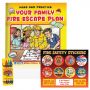 Family Fire Escape Plan Grades 3-4 Safety Pack
