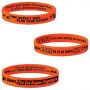 Fire Safety Mood-Changing Silicone Bracelet - Pack Of 25