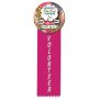 Full Color Button & Host Stamped Ribbn 2.25 Inch W/2 Inch X 6 Inch Ribbon